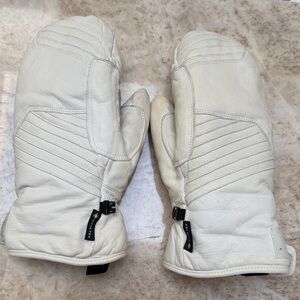 Spyder White Mittens